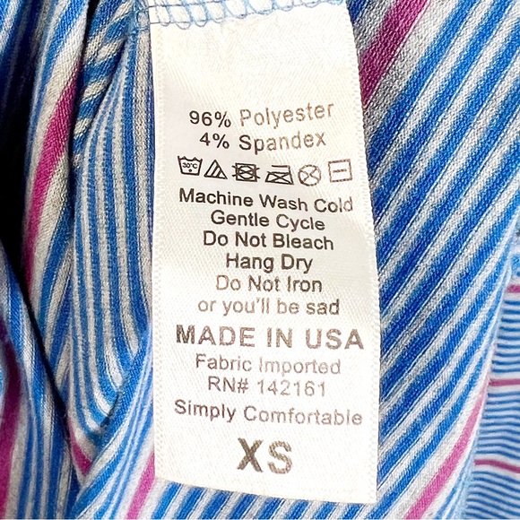 LULAROE Women's Size XS Maria Dress Striped Long Maxi - Picture 4 of 5